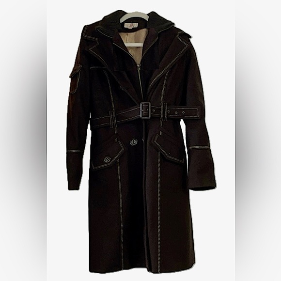 Faithful Ministries, Co. & Works gently LOVED JLO gen qlty coat of brown color! - Picture 1 of 5